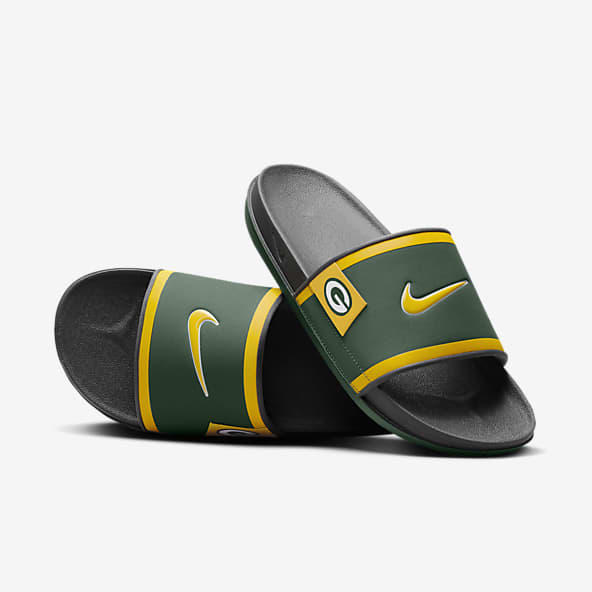 Green Sandals Slides. Nike